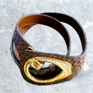 Coldwater Creek brown adjustable bonded belt woman’s 1X/2X